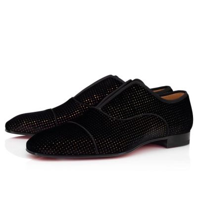 Christian Louboutin Alpha Male Velvet Derby Derby Moški Večbarvni | SI-29525