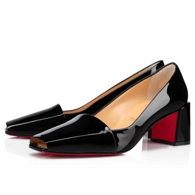 Christian Louboutin Ambretta 55 Patent Pumps Pumps Ženske Črne | SI-88732
