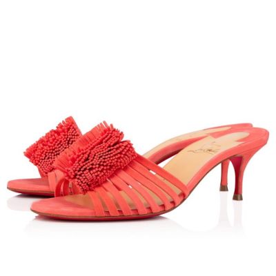 Christian Louboutin Belbrossa 55 Suede Sandals Sandale Ženske Roza | SI-47543