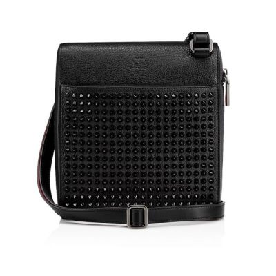 Christian Louboutin Benech Medium Classic Usnje Pouches Pouches Moški Črne | SI-66908