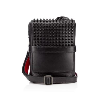 Christian Louboutin Benech Reporter Classic Usnje Cross Body Bags Cross Body Bags Ženske Črne | SI-80139