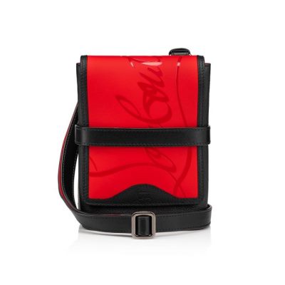 Christian Louboutin Benech Reporter Gomme Messenger Bags Messenger Bags Moški Rdeče Črne | SI-15093