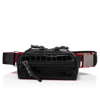 Christian Louboutin Blaster Creative Usnje Travel Travel Moški Črne | SI-14077
