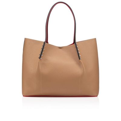 Christian Louboutin Cabarock Large Fennec Classic Usnje Tote Bags Torba Tote Ženske Kaki | SI-42464