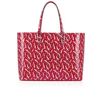 Christian Louboutin Cabata Creative Usnje Tote Bags Torba Tote Ženske Rdeče | SI-73108