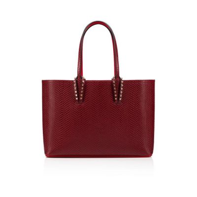 Christian Louboutin Cabata Small Creative Usnje Tote Bags Torba Tote Ženske Bordo | SI-88421