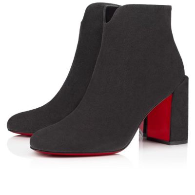 Christian Louboutin Castarika 85 Veau Velours Boots Škornji Ženske Sive | SI-47934