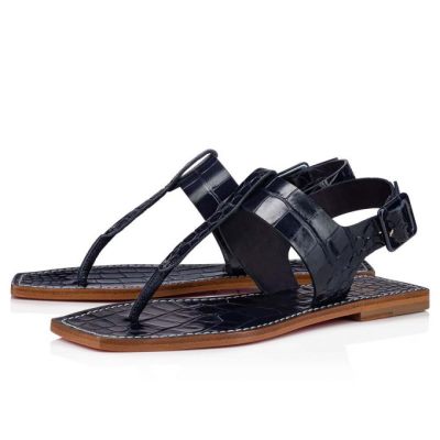 Christian Louboutin Cubongo Calf Sandals Sandale Ženske Modre | SI-10391