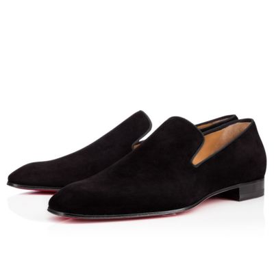 Christian Louboutin Dandelion 000 Veau Velours Loafer Mokasini Moški Črne | SI-01990