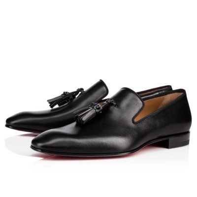 Christian Louboutin Dandelion Tasse 000 Calf Loafer Mokasini Moški Črne | SI-02948