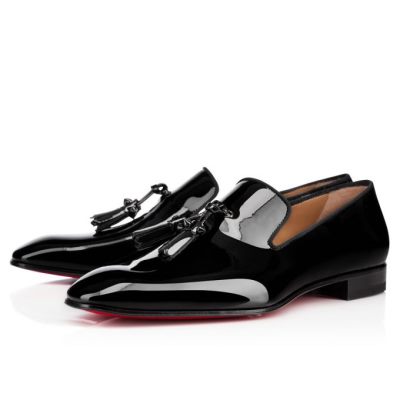 Christian Louboutin Dandelion Tasse 000 Patent Loafer Mokasini Moški Črne | SI-63583