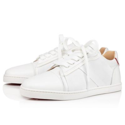 Christian Louboutin Elastikid 000 Version Calf Sneakers Superge Ženske Bele | SI-69205