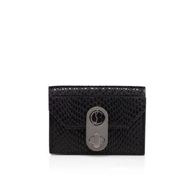 Christian Louboutin Elisa Ankle Card Holder Creative Usnje Card Holder Card Holder Ženske Črne | SI-17276