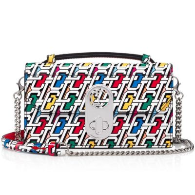 Christian Louboutin Elisa Baguette S Creative Usnje Cross Body Bags Cross Body Bags Ženske Večbarvni Srebrne | SI-74443