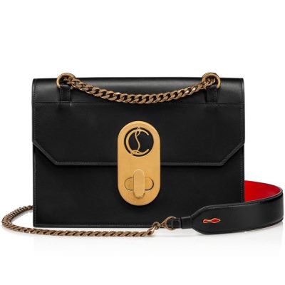 Christian Louboutin Elisa Large Classic Usnje Cross Body Bags Cross Body Bags Ženske Črne | SI-29589