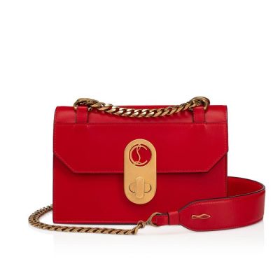 Christian Louboutin Elisa Mini Classic Usnje Cross Body Bags Cross Body Bags Ženske Rdeče | SI-41426
