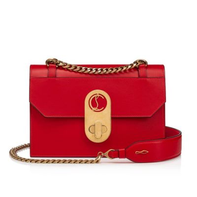 Christian Louboutin Elisa Small Classic Usnje Cross Body Bags Cross Body Bags Ženske Rdeče | SI-61712