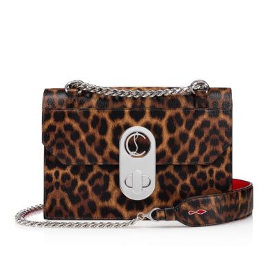 Christian Louboutin Elisa Small Creative Usnje Evening Bags Evening Bags Ženske Rjave Rdeče Srebrne | SI-79312