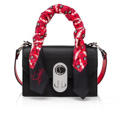 Christian Louboutin Elisa Top Handle Mini Classic Usnje Top Handles Top Handles Ženske Črne Rdeče Srebrne | SI-88945