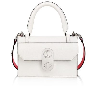 Christian Louboutin Elisa Top Handle S Creative Usnje Cross Body Bags Cross Body Bags Ženske Bele Srebrne | SI-39983