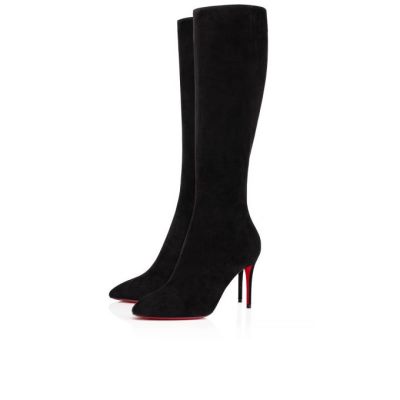 Christian Louboutin Eloise Botta 085 85 Veau Velours Boots Škornji Ženske Črne | SI-05138
