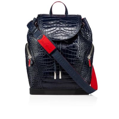 Christian Louboutin Explorafunk S Creative Usnje Backpack Nahrbtniki Moški Modre | SI-65883