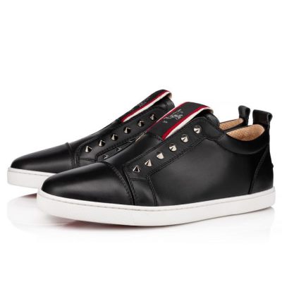 Christian Louboutin F.A.V Fique A Vontade Calf Sneakers Superge Moški Črne | SI-17675