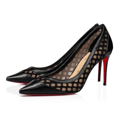 Christian Louboutin Galativi 85 Version Lace Pumps Pumps Ženske Črne | SI-89209