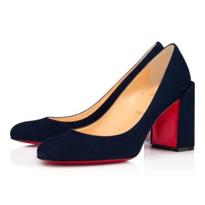 Christian Louboutin Gennana 85 Nocturne Veau Velours Pumps Pumps Ženske Črne | SI-97738