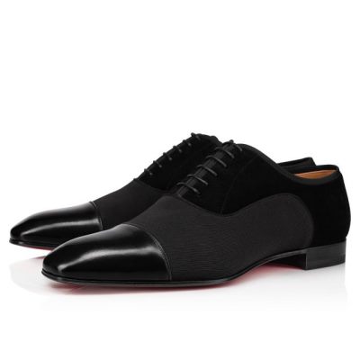 Christian Louboutin Greggo Calf Oxford Oxfords Shoes Moški Črne | SI-34399