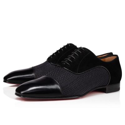 Christian Louboutin Greggo Creative Usnje Oxford Oxfords Shoes Moški Črne | SI-33062