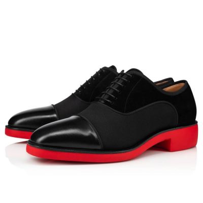 Christian Louboutin Greggo Rxl Calf Oxford Oxfords Shoes Moški Črne | SI-98644