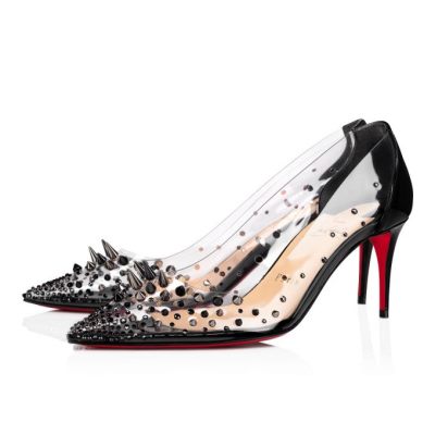 Christian Louboutin Grotika 70 Pvc Pumps Pumps Ženske Črne | SI-13775