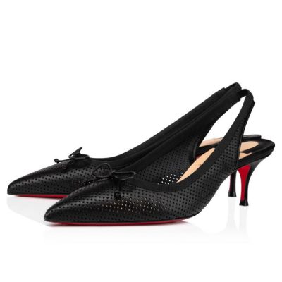 Christian Louboutin Hall Sling Pump 55 Nappa Pumps Pumps Ženske Črne | SI-08104