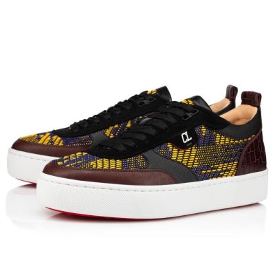 Christian Louboutin Happyrui Cotton Sneakers Superge Moški Večbarvni | SI-99692