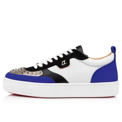 Christian Louboutin Happyrui Spikes Calf Sneakers Superge Moški Večbarvni | SI-09202