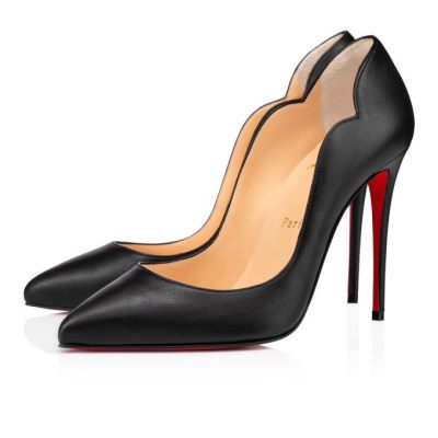 Christian Louboutin Hot Chick 100 Nappa Pumps Pumps Ženske Črne | SI-40802