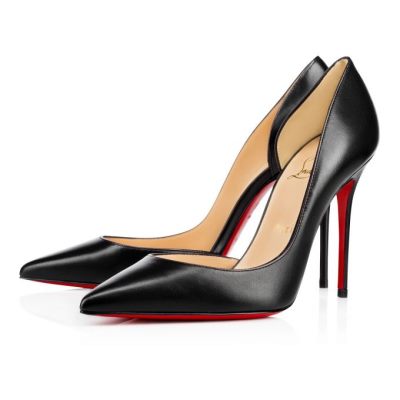Christian Louboutin Iriza 100 100 Lambskin Pumps Pumps Ženske Črne | SI-21508