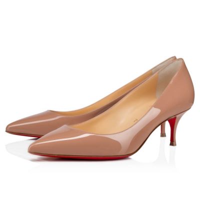 Christian Louboutin Kate 055 55 Patent Pumps Pumps Ženske Bež | SI-21615