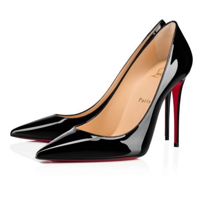 Christian Louboutin Kate 100 100 Patent Pumps Pumps Ženske Črne | SI-98906