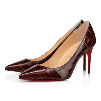 Christian Louboutin Kate 85 Calf Pumps Pumps Ženske Rjave | SI-46183