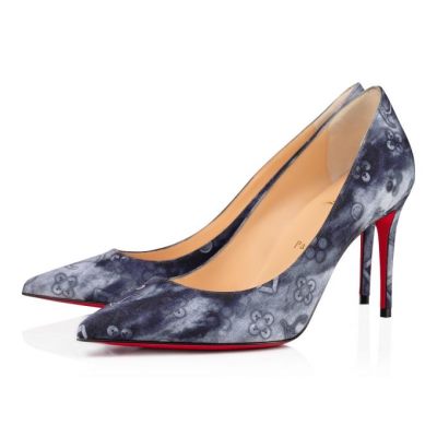 Christian Louboutin Kate 85 Cotton Pumps Pumps Ženske Večbarvni | SI-94410