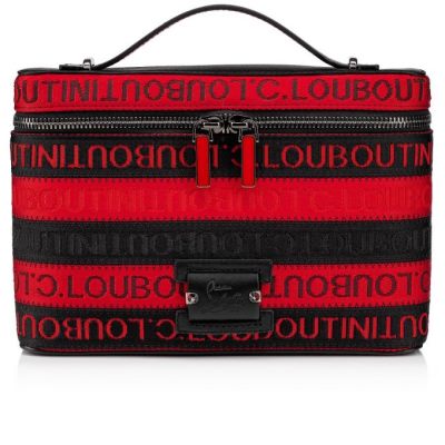 Christian Louboutin Kypipouch Cl Strap Creative Fabric Messenger Bags Messenger Bags Moški Črne Rdeče | SI-67516