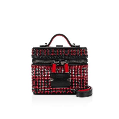 Christian Louboutin Kypipouch Nano Creative Usnje Pouches Pouches Moški Rdeče Črne | SI-19259