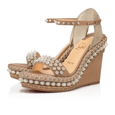 Christian Louboutin Lata 110 Fennec Calf Espadrilles Espadrilles Ženske Kaki | SI-22181