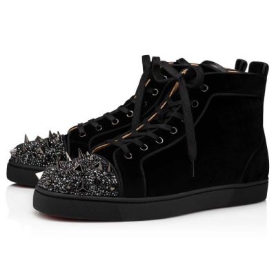 Christian Louboutin Lou Pik Pik P S 000 Version Strass Sneakers Superge Moški Črne | SI-87807