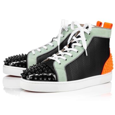 Christian Louboutin Lou Spikes 2 Creative Usnje Sneakers Superge Moški Večbarvni | SI-86738