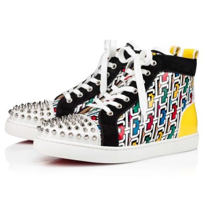Christian Louboutin Lou Spikes Orlato Patent Sneakers Superge Ženske Večbarvni | SI-13401