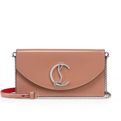 Christian Louboutin Loubi54 Classic Usnje Evening Bags Evening Bags Ženske Bež Srebrne | SI-32938