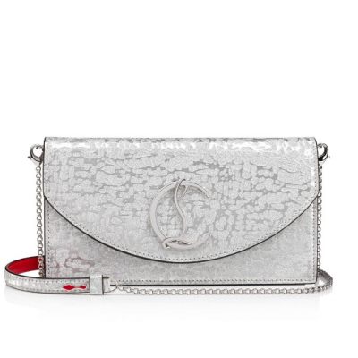 Christian Louboutin Loubi54 Creative Usnje Pouches Pouches Ženske Srebrne | SI-30532